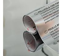 d-c-fix papier adhésif pour meuble effet miroir Argent - film autocollant décoratif rouleau vinyle - pour cuisine, porte, table - décoration revêtement peint stickers collant - 90 cm x 1,2 m