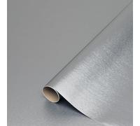 d-c-fix papier adhésif pour meuble métallique Platino Argent - film autocollant décoratif rouleau vinyle - pour cuisine, porte - décoration revêtement peint stickers collant - 45 cm x 1,5 m