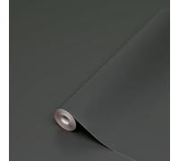 d-c-fix papier adhésif pour meuble uni-colore mat anthracite - film autocollant décoratif rouleau vinyle - pour cuisine, porte - décoration revêtement peint stickers collant - 90 cm x 2,1 m