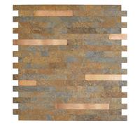 Dalle adhésive murale Wall Tiles premium D-C-Fix® effet plaquette de parement grises L.34,5 x l.30cm