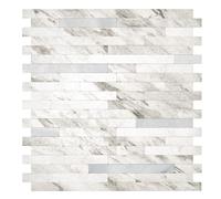 d-c-fix Premium Carreau Métal et marbre 29,7 x 29,2 cm - sticker carrelage pour crédence cuisine, salle de bain - décoratif autocollant carreau mural