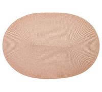 d-c-fix set de table Catania Circle Peach 30 cm x 45 cm oval - set de table jaune moderne pour table salle à manger et cuisine - set de table lavable, contact alimentaire