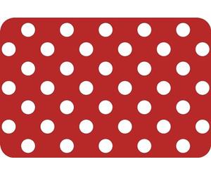 d-c-fix set de table Catania Circle Venito rouge 29 cm x 44 cm eckig - set de table jaune moderne pour table salle à manger et cuisine - set de table lavable, contact alimentaire