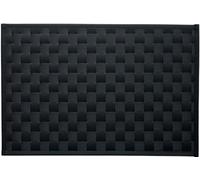 d-c-fix set de table Savannah Bast Anthracite - lavable - plastique PVC vinyle dessous assiette - 30 cm x 43 cm rectangulaire