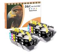 D&C LC422XL Lot de 10 Cartouches d'encre compatibles Brother LC422XL LC422 pour Cartouches LC-422XLVAL LC422XL pour Brother MFC-J5340DW MFC-J5345DW MFC-J5740DW MFC-J6540DW MFC-J6940DW