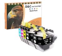 D&C LC422XL Lot de 5 Cartouches d'encre compatibles Brother LC422XL LC422 pour Cartouches LC-422XLVAL LC422XL pour Brother MFC-J5340DW MFC-J5345DW MFC-J5740DW MFC-J6540DW MFC-J6940DW
