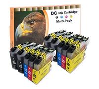 D&C Lot de 10 cartouches d'encre compatibles avec Brother LC-127BK LC-125C LC-125M LC-125Y XL pour Brother DCP-J4110DW MFC-J4410DW MFC-J4510DW MFC-J4610DW MFC-J4710DW MFC-J6520DW MFC-J6720DW