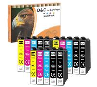 D&C Lot de 15 cartouches d'encre 604XL compatibles avec Epson 604 XL pour Expression Home XP-3200 XP-2205 XP-3205 XP-2200 XP-4200 XP-4205, Workforce WF-2910 WF-2930 WF-2935 WF-2950