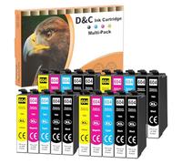 D&C Lot de 20 cartouches d'encre 604XL compatibles avec Epson 604 XL pour Expression Home XP-3200 XP-2205 XP-3205 XP-4200 XP-4205 XP-2200, Workforce WF-2910 WF-2930 WF-2935 WF-2950