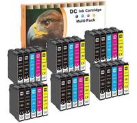 D&C Lot de 30 Cartouches d'encre 16XL pour Epson Workforce - Compatibles WF-2750/2760/2660/2650/2630 - 12 Noir, 6 Cyan, Magenta,¿.