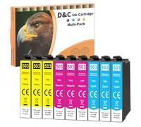 D&C Lot de 9 cartouches 503XL pour Epson 503 503XL Multipack compatibles avec Epson Expression Home XP-5200 XP-5205 XP5200 XP5205, Workforce WF-2960 WF-2960DWF WF-2965 WF2960 WF2965 WF-2965DWF