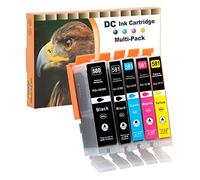D&C PGI-580XXL CLI-581XXL Compatible pour Canon 580 581 Cartouches d'encre pour Canon Pixma TS6150 TS6151 TS8150 TR8550 TS8250 TS6250 TS9150 TR7550 TS8151 TS8251 TS8252 TS9155 TS9550 (Pack de 5)