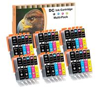 D&C PGI550 XL CLI551 XL Cartouches d'encre Compatibles avec Canon Pixma IP8750 IP7250 MG5650 MG5550 MX725 IX6850 MG6450 MG5450 MG6350 IP7200 MG6650 MX920 IX6800 MG5655 IX6820, 30 Pack
