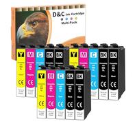 D&C Remplacement pour XP-2200 Cartouches d'encre, Compatibles pour Epson Expression Home XP-3200 XP-2205 XP-3205 XP-2200 XP-4200 XP-4205, Workforce WF-2910 WF-2930 WF-2935 WF-2950, Lot de 15
