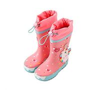 D C.Supernice Bottes de Pluie Enfant Animé Requin Lapin Dinosaure Licorne Caoutchouc Bottines Pluie Imperméables Ecole Chaussure Eau