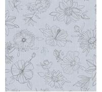 d-c-fix Nappe toile cirée Palmas Gris rectangulaire 150×250 cm – imperméable, anti-taches