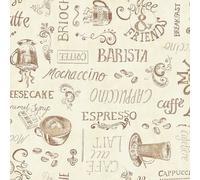 D-C-TABLE - Nappe ronde manhattan ristretto creme 150cm