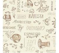 d-c-fix Nappe ronde Manhattan Ristretto crème 150 cm