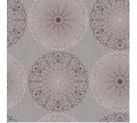 d-c-fix Nappe toile cirée Charlene Gris 150cm – Rectangulaire, imperméable, anti-taches