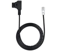 D - Câble d’Alimentation 4K pour la Cinema Camera 4K, Compatible avec Les Batteries à Monture Gold et V, doté d’Une Gaine renforcée et de Broches plaquées Or pour (1M)