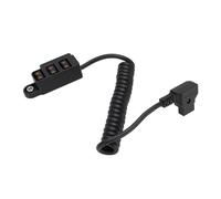 D Câble de Séparateur de Robinet avec Affichage Numérique LED, B Type 3 Port D Appuyez sur Hal Malfe Splitter Cable Cable Hub, Adaptateur de Séparateur d'alimentation enroulé