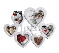 D&CASA Cadre Photo Multiple Cœur LOVE 44 X 36 CM En Verre Et Plastique