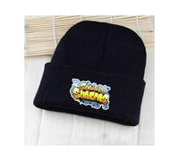 (D)Casquette de costume bonnet tricoté Game Fortnite arc-en-ciel poney cheval crânes noirs