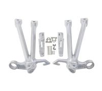 D Compatible Avec Suzuki Pour GSXR1000 2007-2008 Pièces Antidérapantes Pour Moto Repose Pieds Arrière Ensemble De Supports Accessoires Modifiés(Silver)