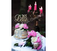 D coration de g teau 365 jours d'amour