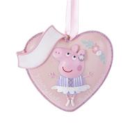 D coration de No l en r sine en forme de c ur avec ballerine de conte de f es de Kurt Adler Peppa Pig