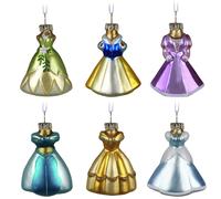 D coration de No l Hallmark Keepsake 2022, Disney Princess Fit for a Princess, lot de 6 en verre