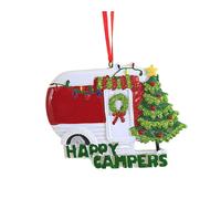 D?coration de No?l pour caravane Happy Campers de Kurt Adler, rouge