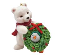 D coration de No l souvenir Hallmark 2019, dat e de l'ann e, boule de neige et smoking, d coration The Halls, ours polaire et pingouin