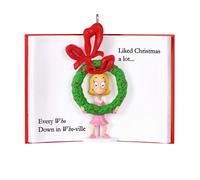 D coration de No l souvenir Hallmark Grinch 2023, Dr. Seuss's How The Grinch Stole Christmas! Cindy-Lou Who Book