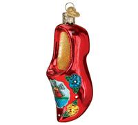 D coration en verre en forme de sabot en bois de No l du Vieux Monde, bo te gratuite 32435, nouveau