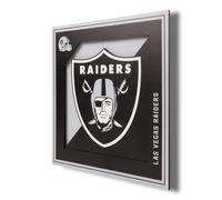 D?coration murale 3D avec logo des Raiders de Las Vegas de la NFL YouTheFan - 12x12