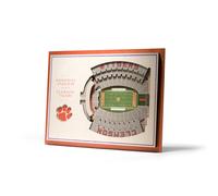 D coration murale 3D StadiumView 5 couches de la NCAA Clemson Tigers de YouTheFan - Memori