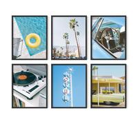 D coration murale de voyage HAUS AND HUES - Art mural encadr Affiches de voyage en Italie Images de fleurs murales en Europe Affiches vintage en