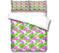 D Couette Et Taie Ensemble De Literie Feuille De Lotus Taille (Xcm), Ensemble Pi¿¿Ces, Housse De Couette + Taies D'oreiller Assorties