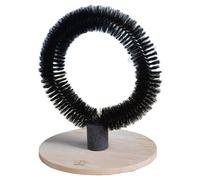 D&D Brosse de Massage Mila Noir 360-Grad pour Chats - 29x29x36 CM, Bouleau