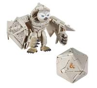 Figurine de collection ours-hibou blanc convertible en d20 géant, monstre-dé Dicelings D&D, Dungeons & Dragons L'Honneur des voleurs