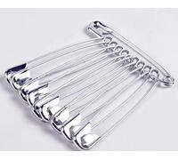 D&D Épingle à nourrice Grande taille 5.5 cm Acier inoxydable Argenté - Paquet de 25 pcs