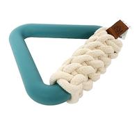 D&D Home Jouet Milan Lagoon pour Chiens 16,5x15x5 cm Bleu, Combinaison de Caoutchouc et de Ficelle en Coton, Belle Palette de Couleurs, Idéal pour Apporter et Tirer, pour des Heures de Plaisir