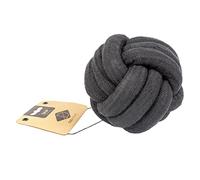 D&D Home, Jouet pour Chien Skip Ball S - 9,5 cmx12 mm noir, Matériaux naturels et résistants, Jolies finitions en cuir, Couleur et forme tendance, Maintient la dentition et les gencives en bonne santé