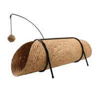 D&D HOME-Tunnel de jeu pour chat coloris beige D&D Home Reina - 80 x 36 x 25 cm