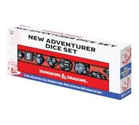 D&D New Adventure Jeu de dés (noir avec étui rouge)