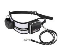 Laisse pour chiens D&D Sports Active Walker 110cm blanc - mains-libres ceinture ventrale