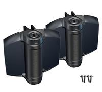 D&D TCHD1L2S3BTS Série 3 Charnières robustes TruClose avec 2 pieds pour portails en métal Noir