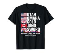 D-Day 6 juin 1944 Plages Remember and Honor T-Shirt