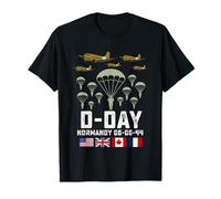 D-Day 82e anniversaire 1944 Parachutistes Veteran Tribute Men T-Shirt